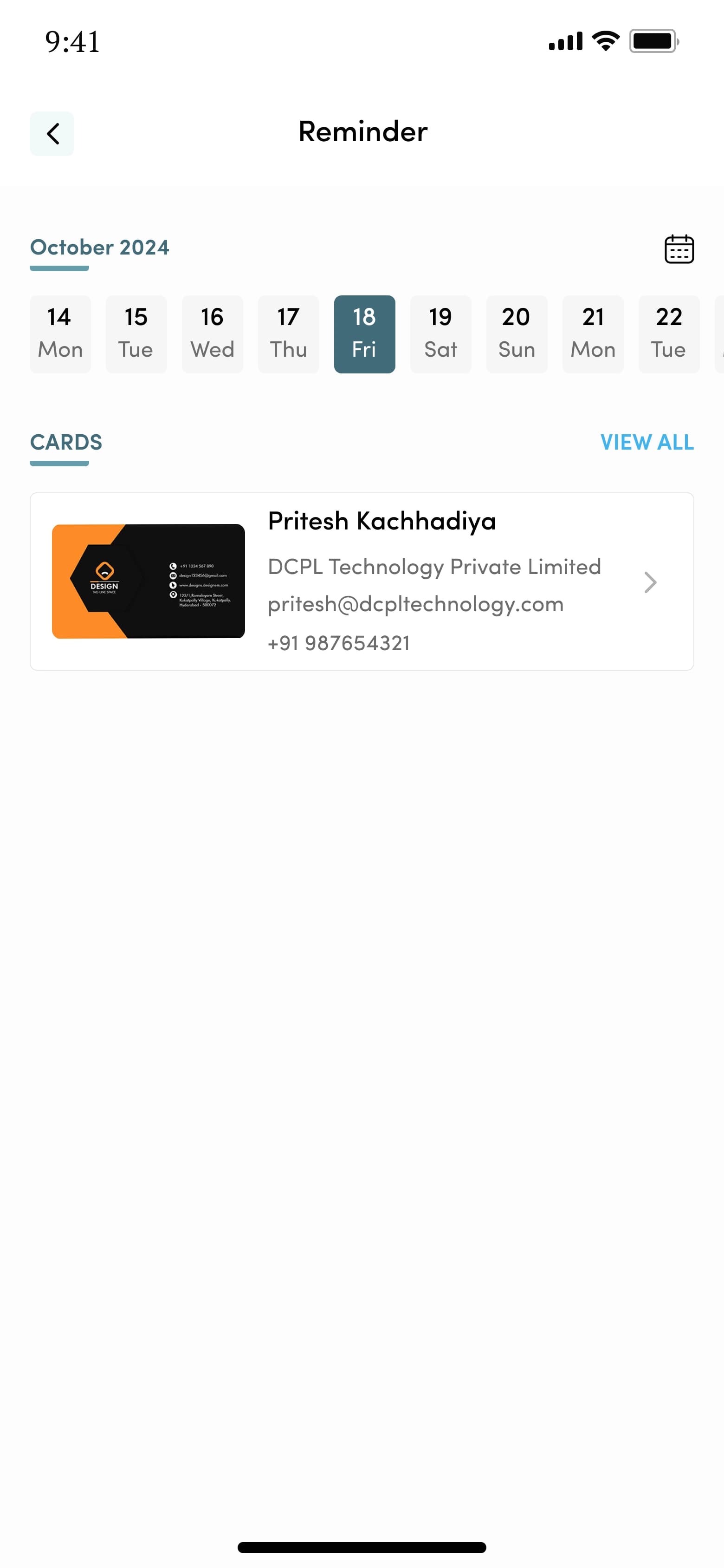 MyBizScan — Custom Digital Cards & Reminders