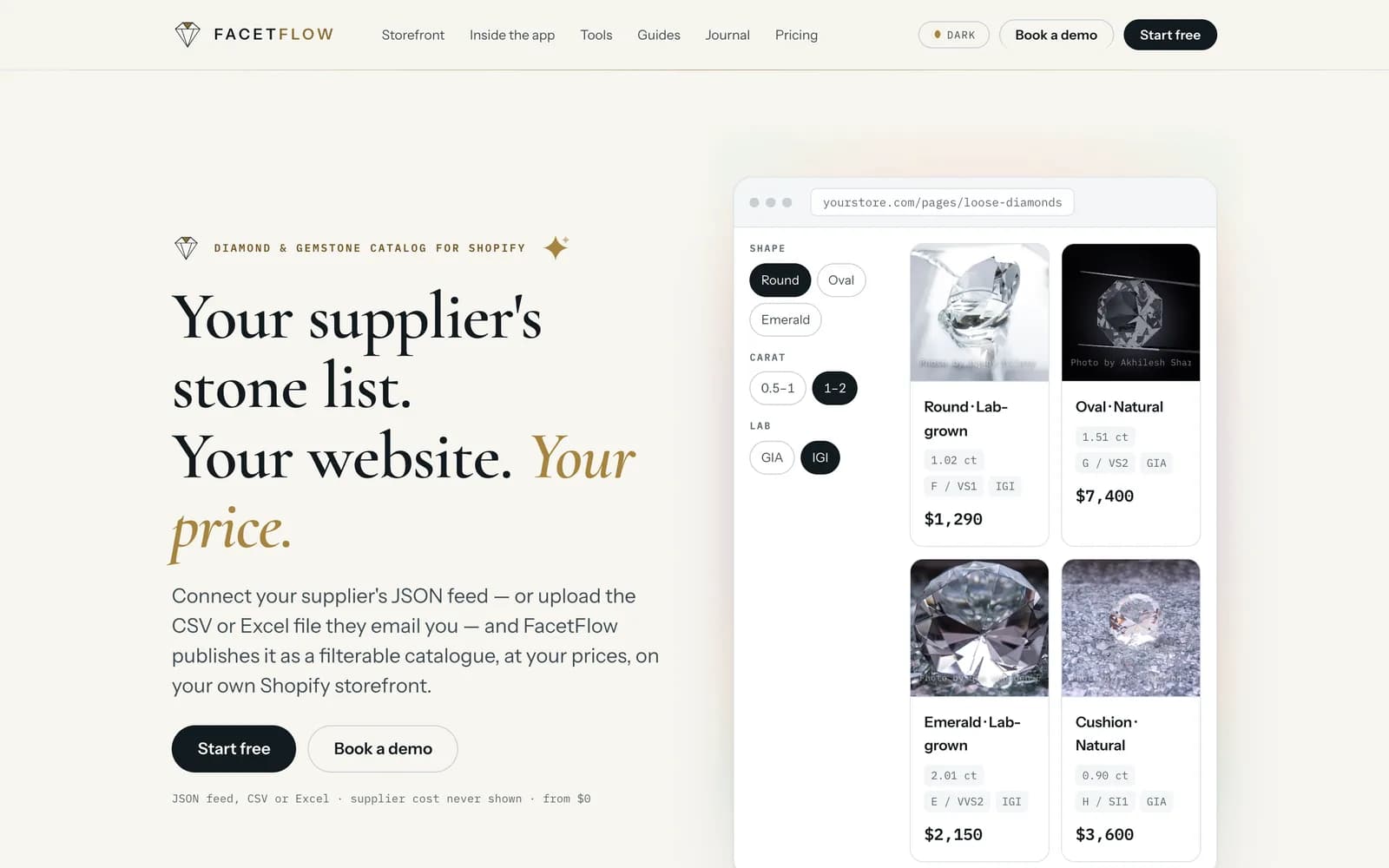 FacetFlow — product website