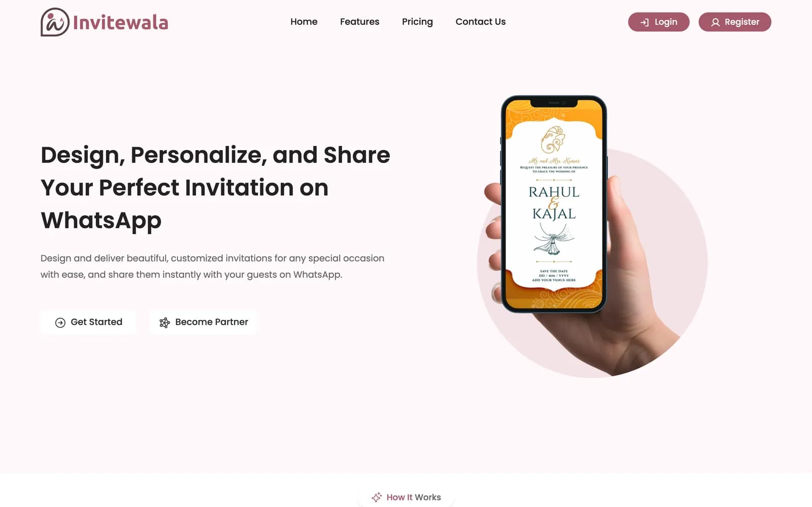 Invitewala dashboard
