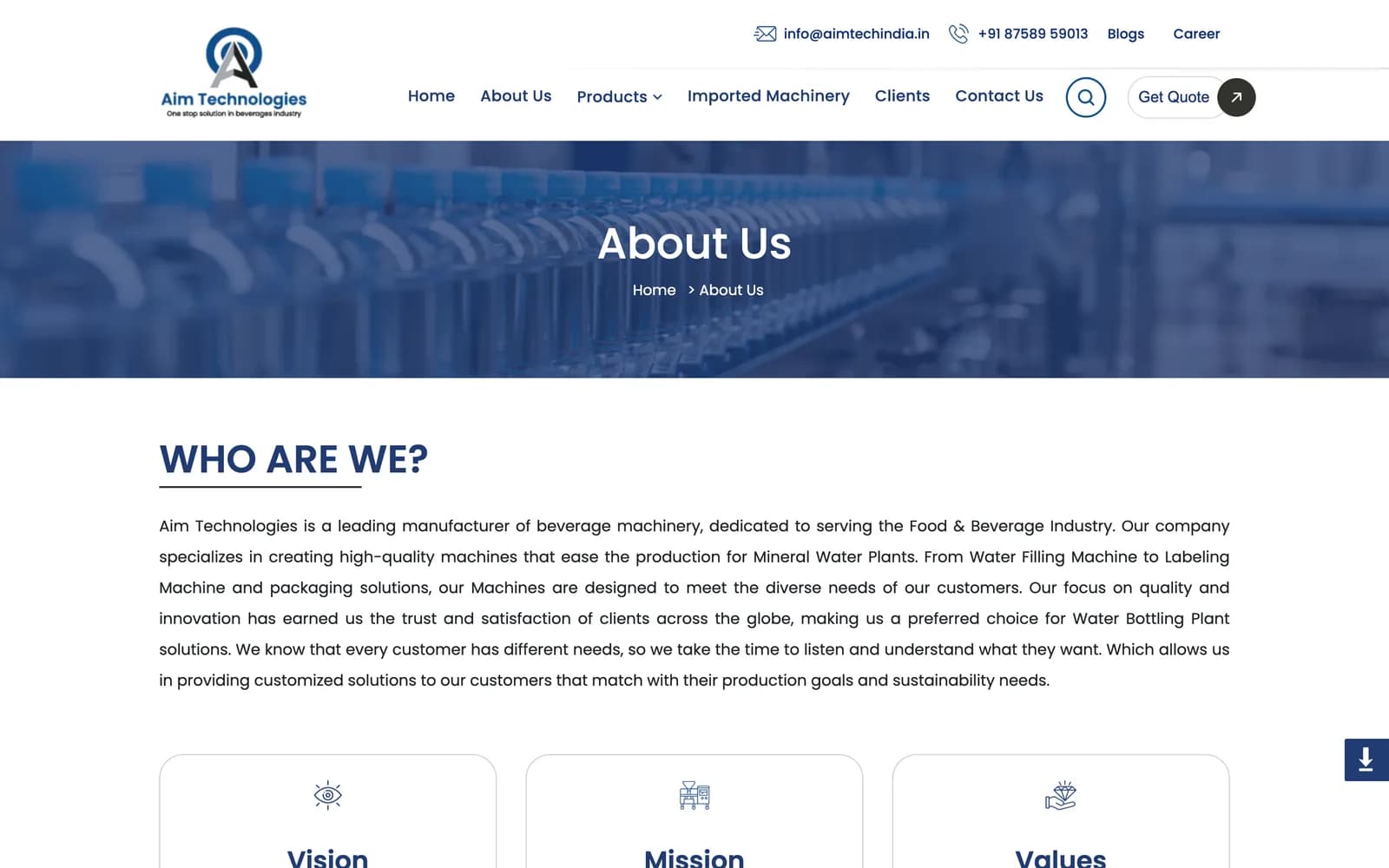 AIM Technology — screen 2