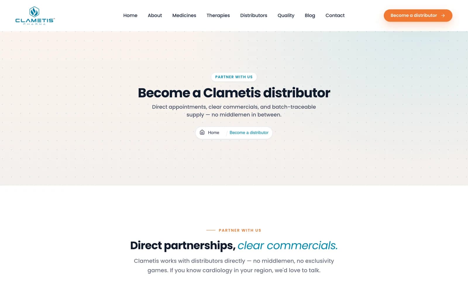 Clametis Pharma — screen 3