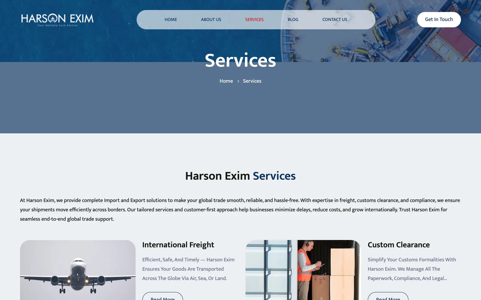 Harson Exim — screen 2