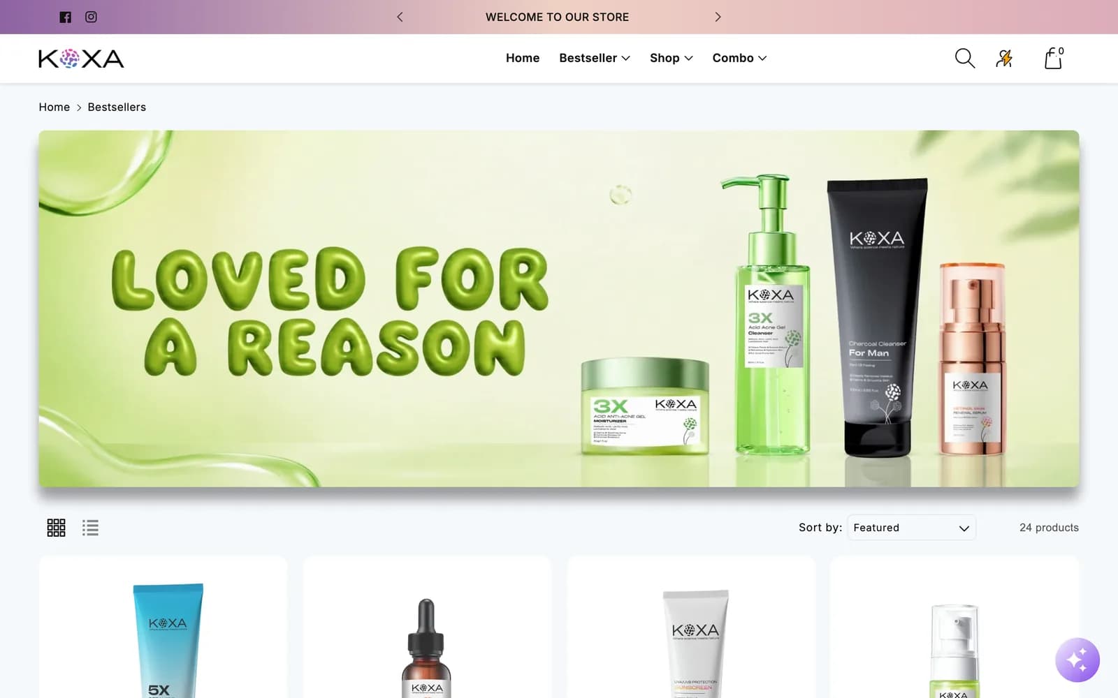 Koxa Cosmetics — screen 2