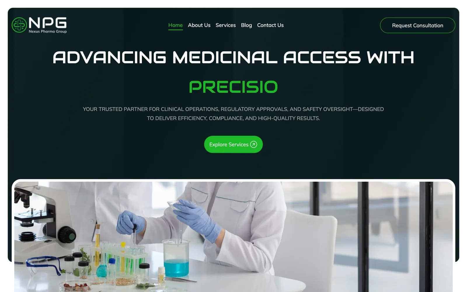 Nexus Pharma Group website