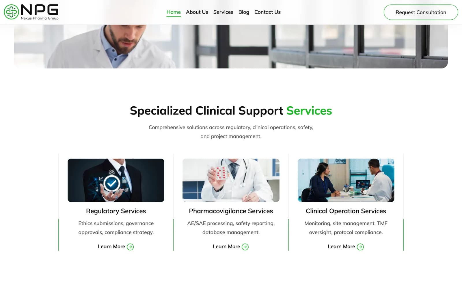 Nexus Pharma Group — screen 1