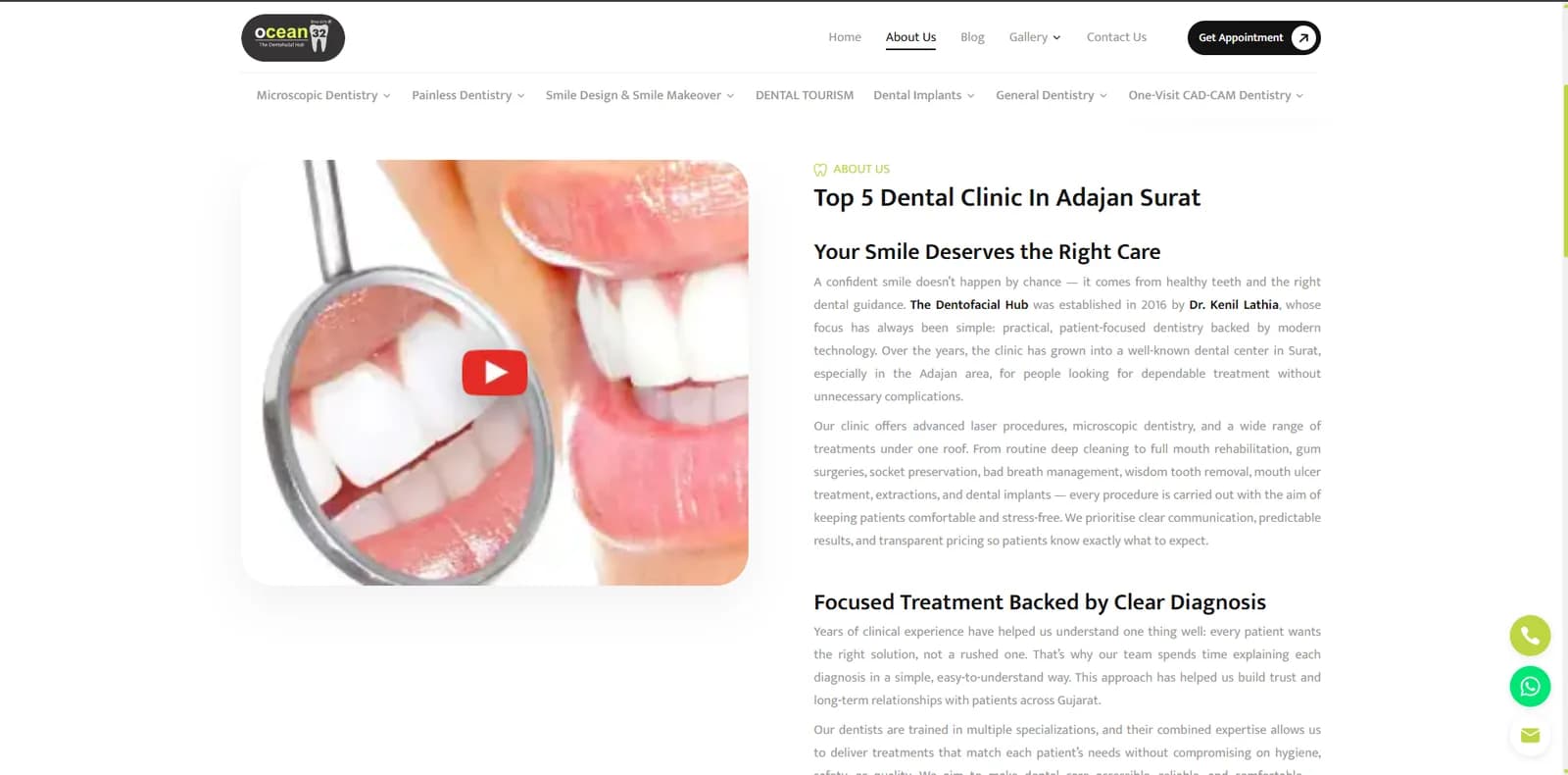 Ocean32 Dentofacial Hub — screen 1