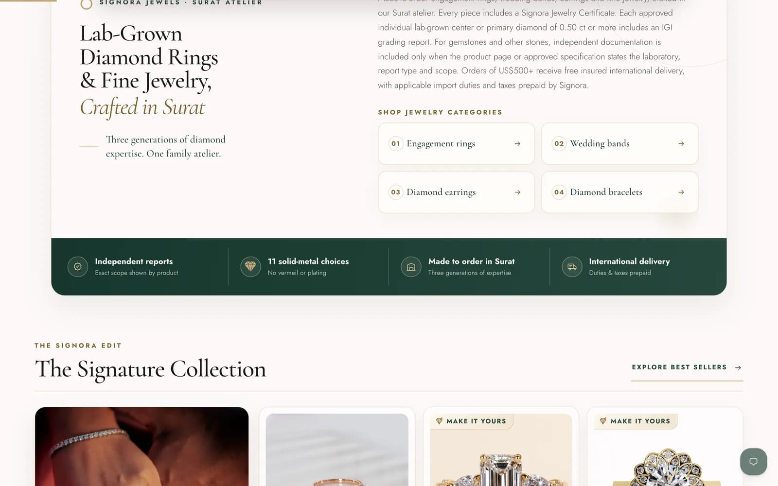 Signora Jewels — screen 1